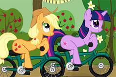 Пони на Велосипеде - Little Poni Bike Racing
